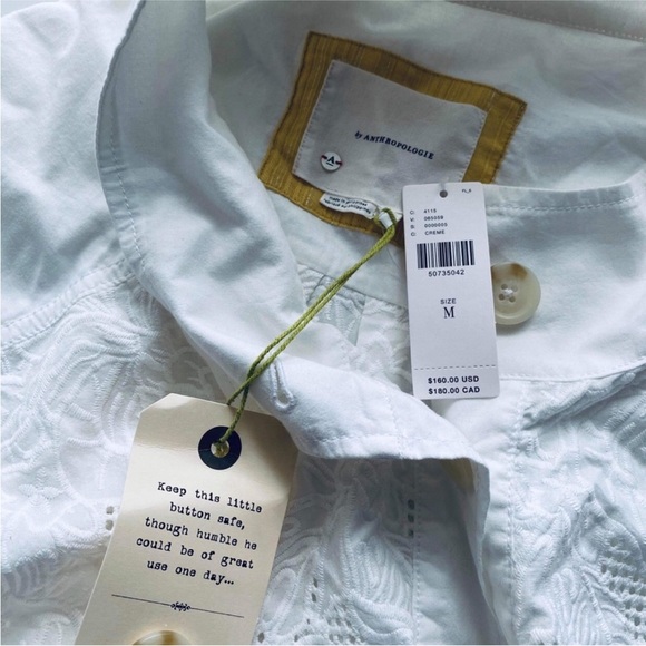 NWT Anthropologie white lace jacket - Picture 4 of 7